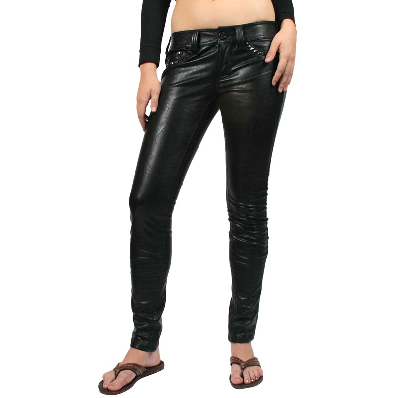 ladies pleather pants