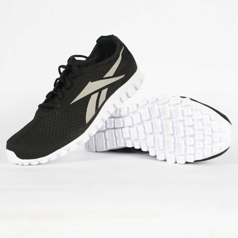 anker favor Gravere Reebok - Mens RealFlex Run Shoes In Black/Carbon/White