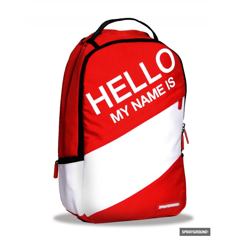 Sprayground Hello Red Laptop Backpack