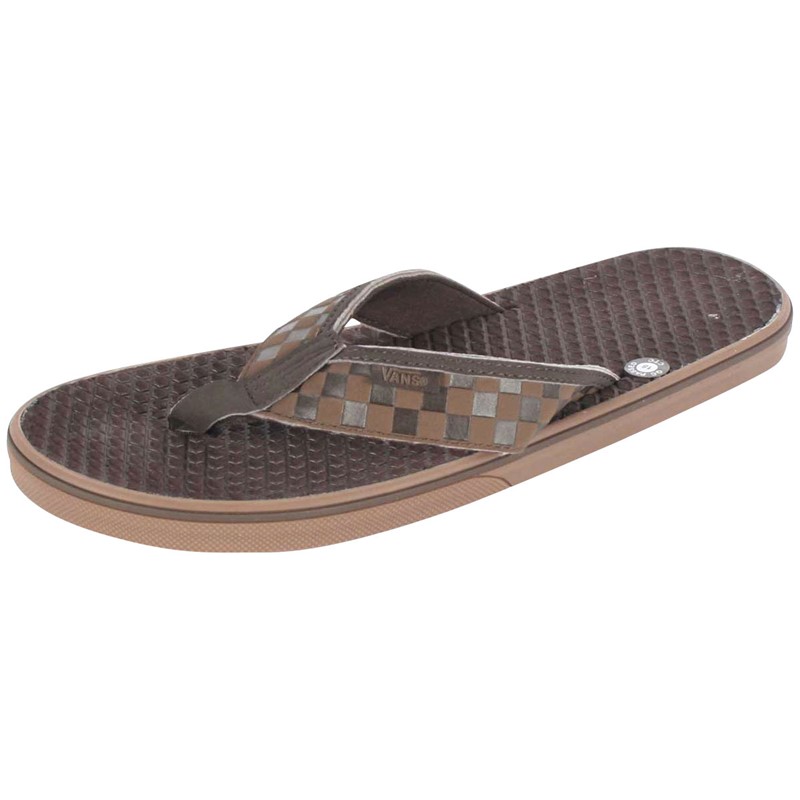 checkered van sandals