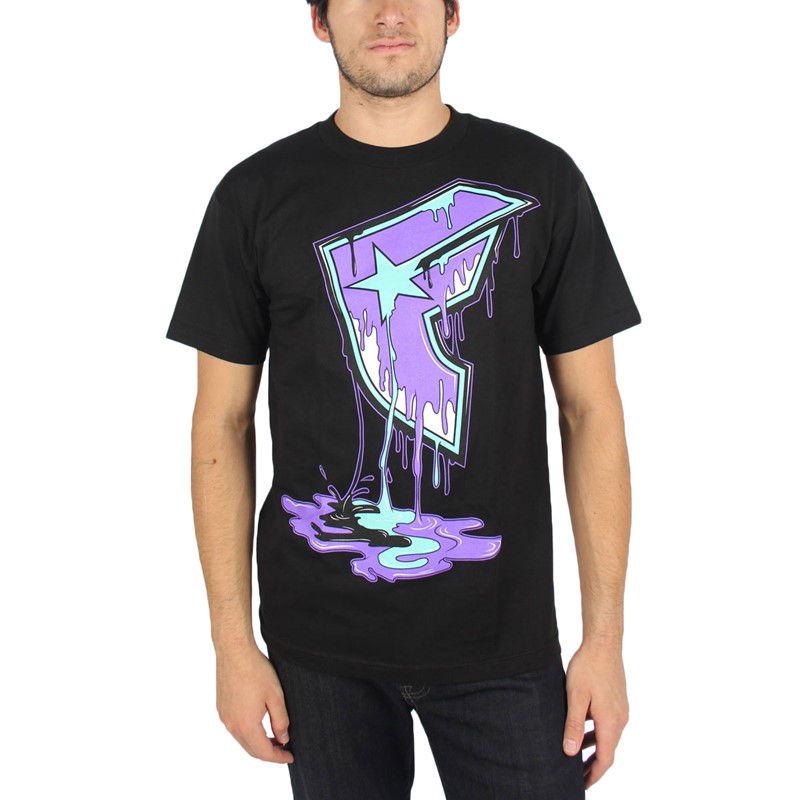 Famous Stars and - Mens All Day T-Shirt Black/Purple/Teal