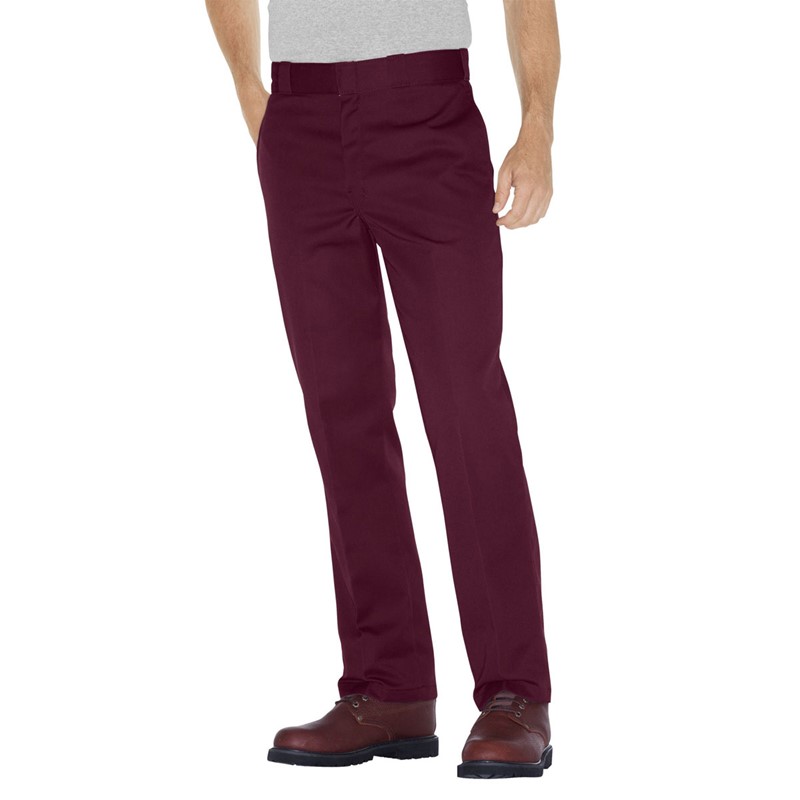 Genuine Dickies Men's Regular Fit Straight Leg Flat Front Pant