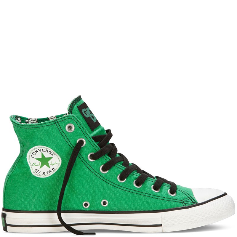 meteoor Scharnier zwaan Converse - Chuck Taylor All Star Green Day Kerplunk Hi Canvas Shoes in  Fernway Green