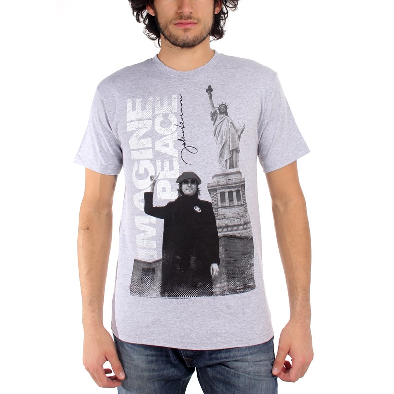 ジョン・レノン IMAGINE Tシャツ グレー JOHN LENNON IMAGINE TEE | John Varvatos
