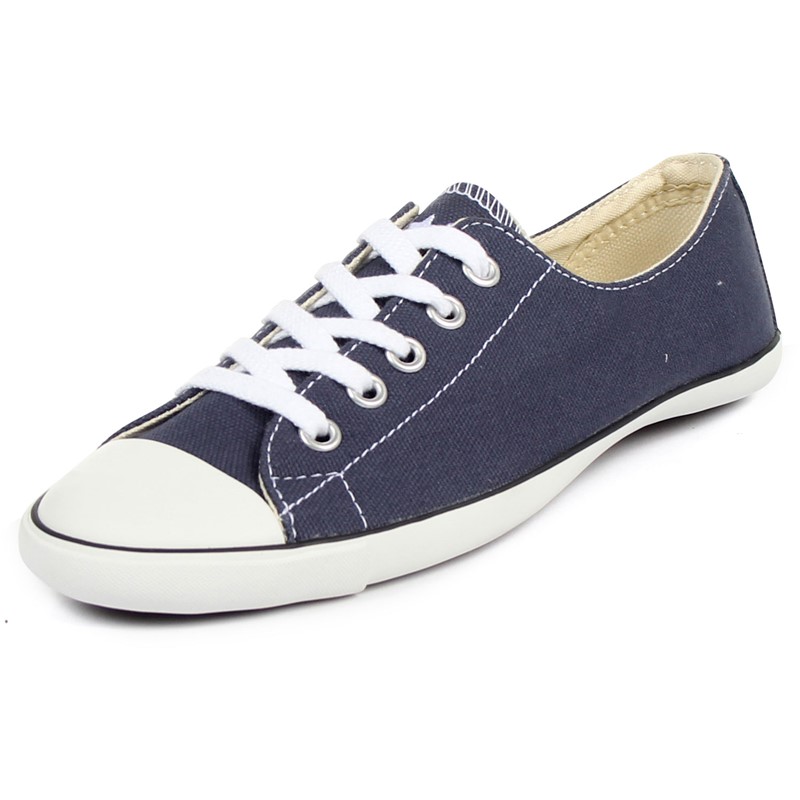 Converse Chuck Taylor Womens Low Top Shoes in Navy/White (511531F)