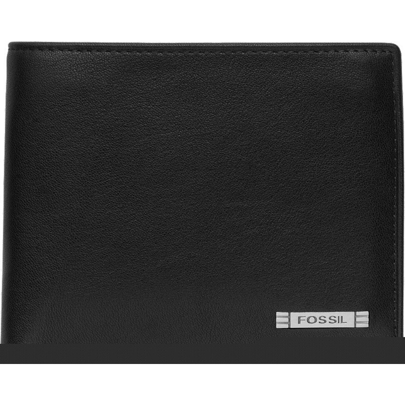 Fossil Evans Zip Passcase Wallet in Black for Men