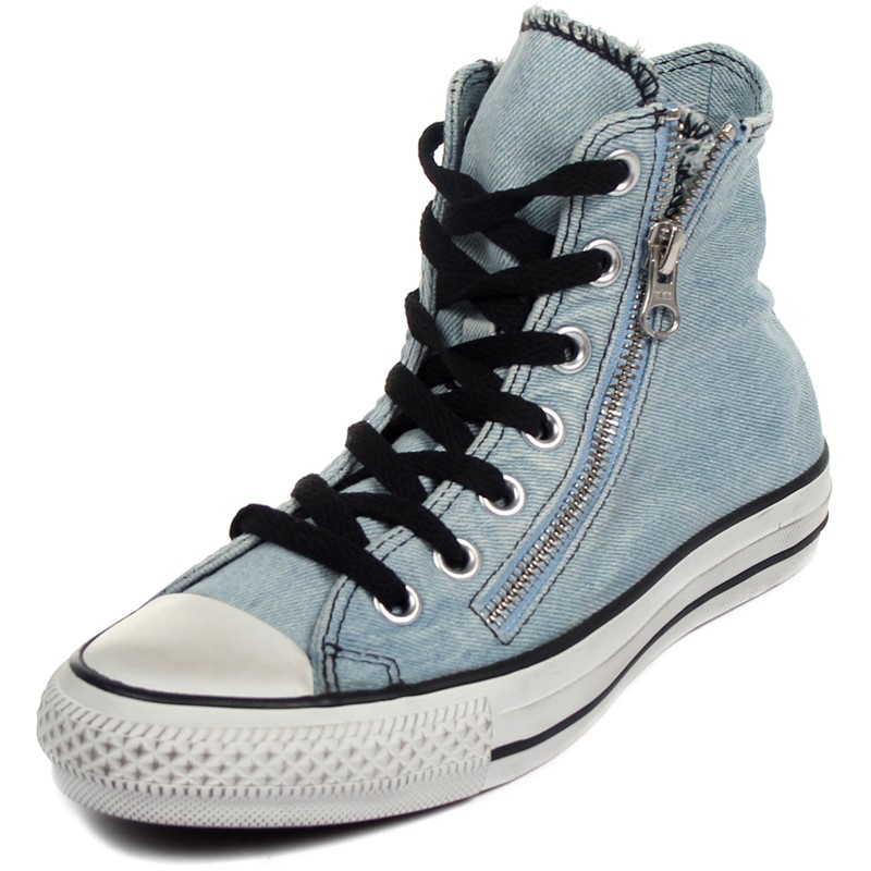 Converse - Chuck Taylor All Star Double Zip Denim Hi Shoes