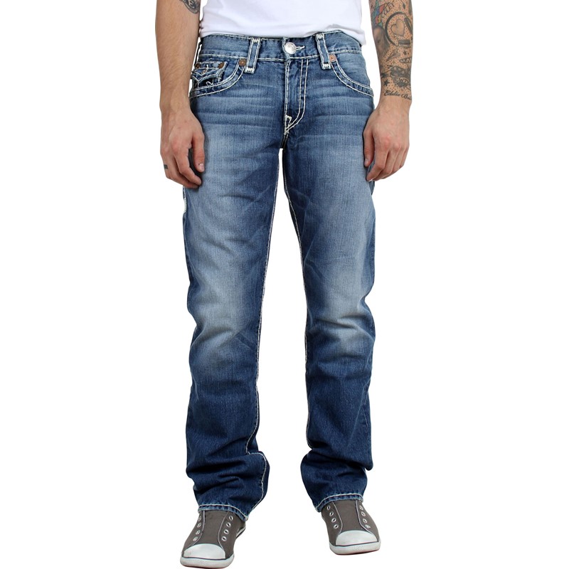 True Religion mens Ricky Straight jeans