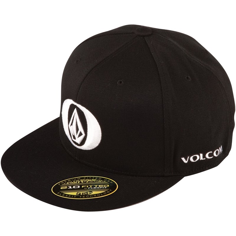 Volcom - Hardcore Fitted Hat Mens In Black Fit Flex 210