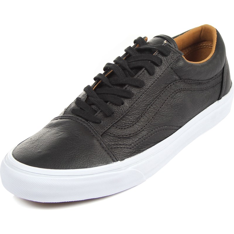 Vans - Unisex Skool Shoes in (Premium Leather) Black