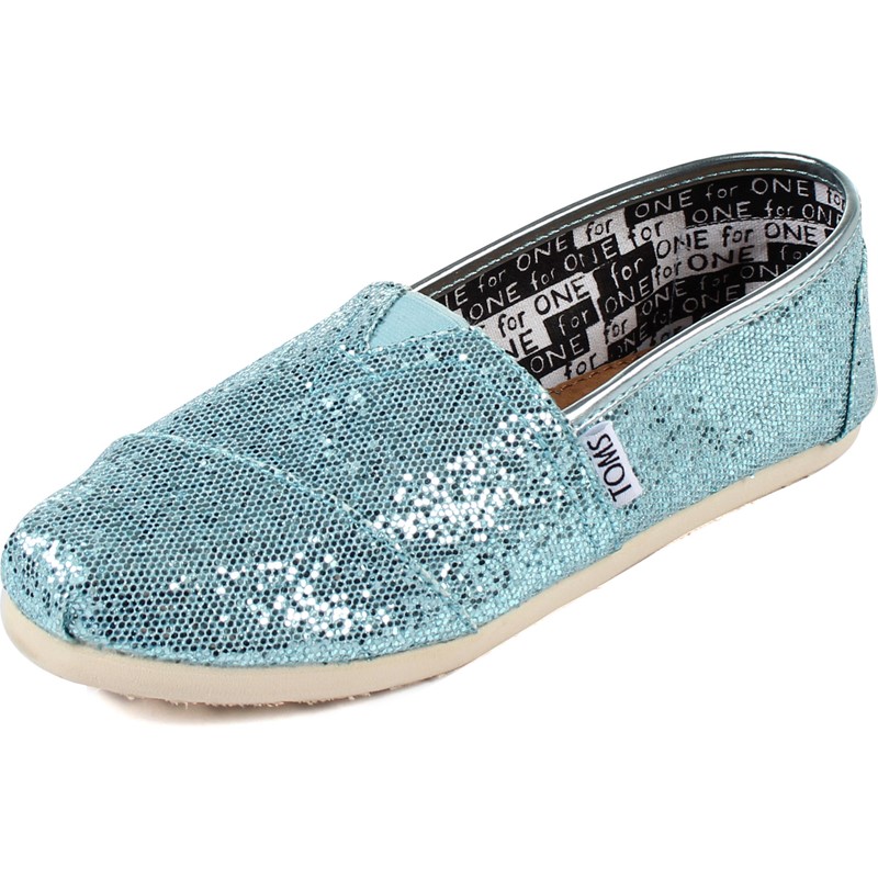 Toms - Youth Classic Glitter Shoes in 