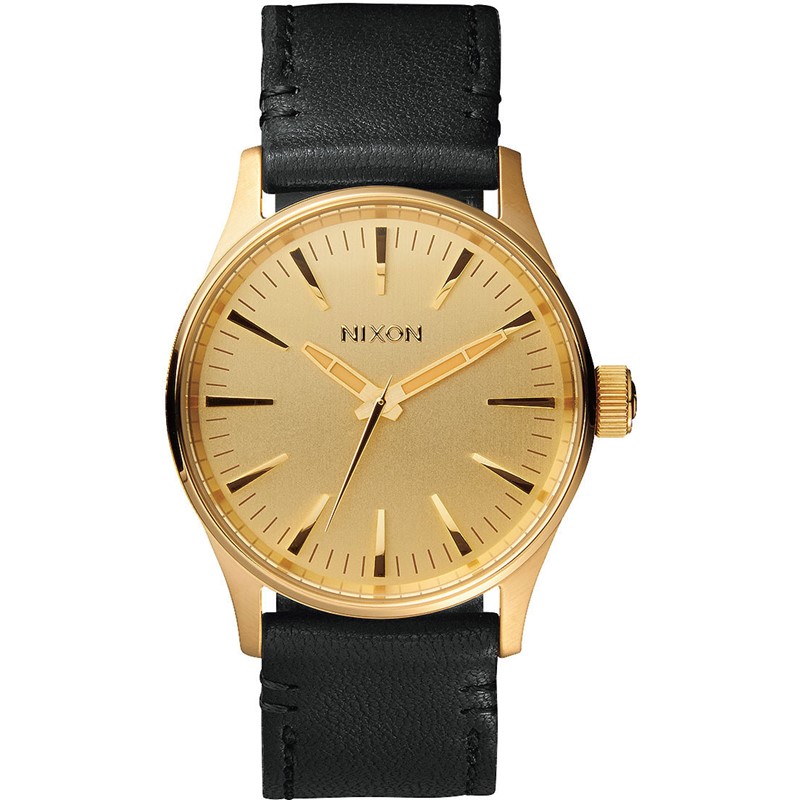 Nixon men's sentry leather on sale watch