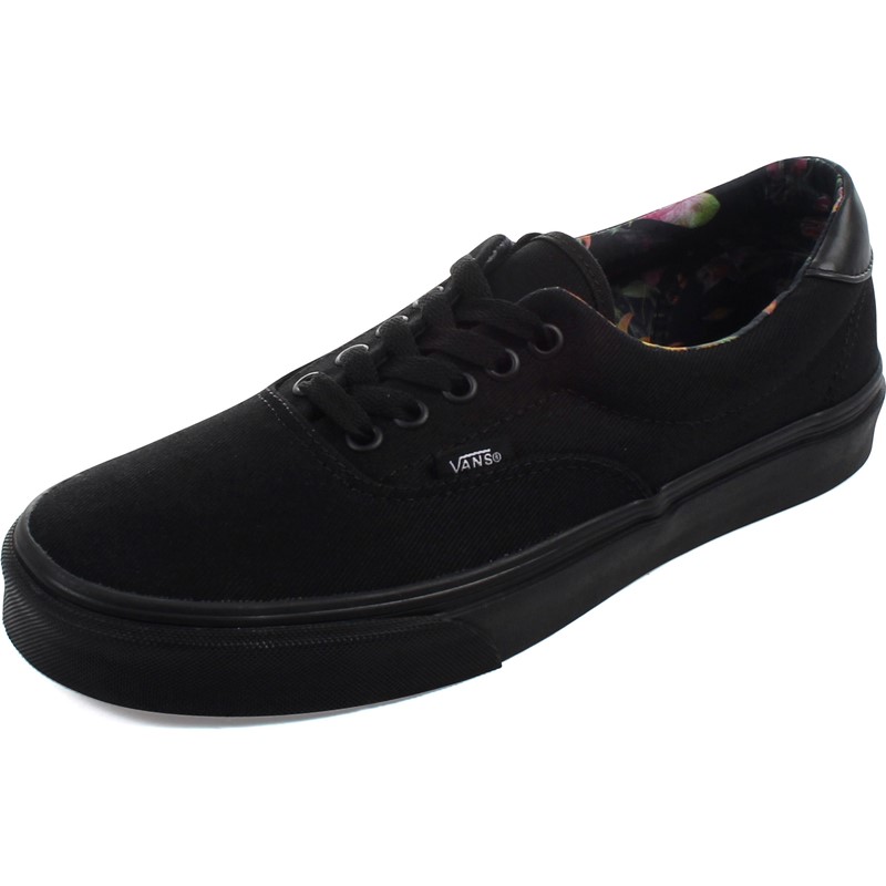 vans black bloom shoes