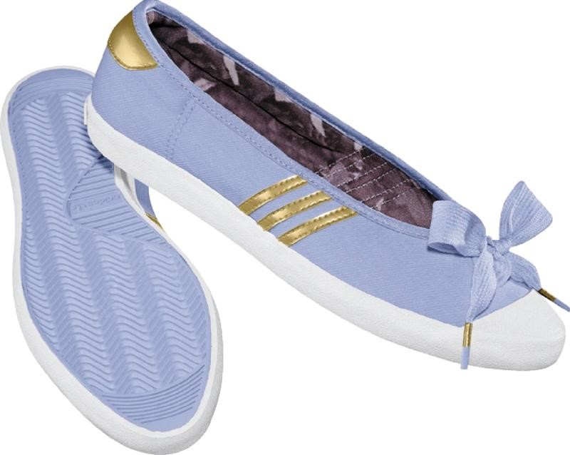 barndom moral beviser Adidas - Adria Ballerina Sleek W Womens Shoes In Vapourink / Metalic Gold /  Vapourink