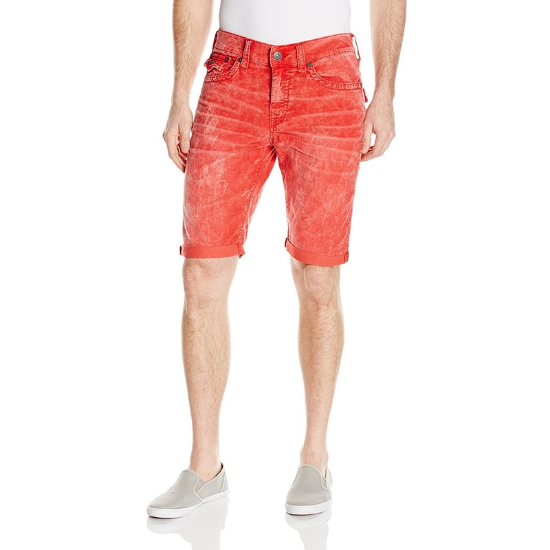 red true religion shorts