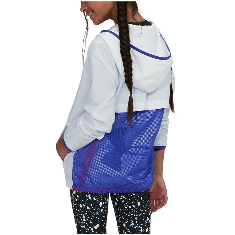 Under Armour Girls Bag Pack Full-Zip Jacket Girls Track Jacket Light Blue New 