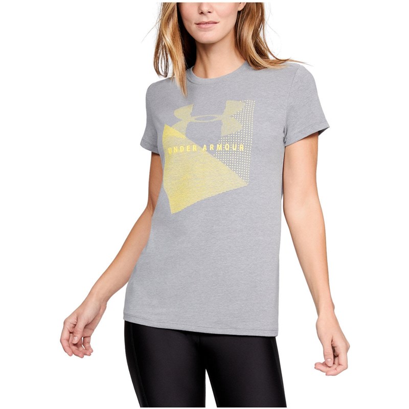 Under Armour - Womens Sportstyle Mesh Logo Crew T-Shirt