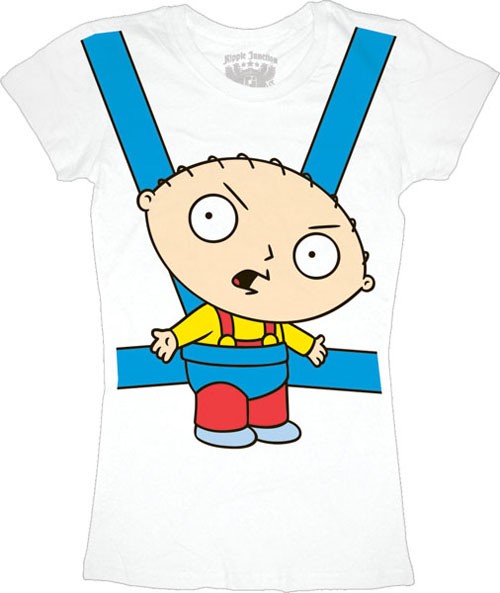 Family Guy T-Shirts - Family Guy Stewie Adult Short Sleeve T-Shirt SH0508 -  Light Blue