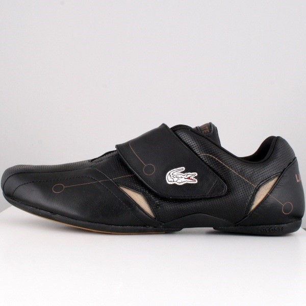 Laser Strap Black / Leather Mens Shoes by Lacoste