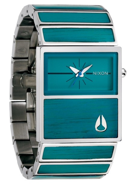 Nixon Women's Chalet Analog Watch in Turquoise Bamboo(A575