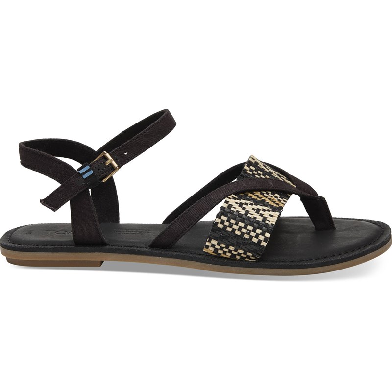 Toms lexie sandals fashion black leather