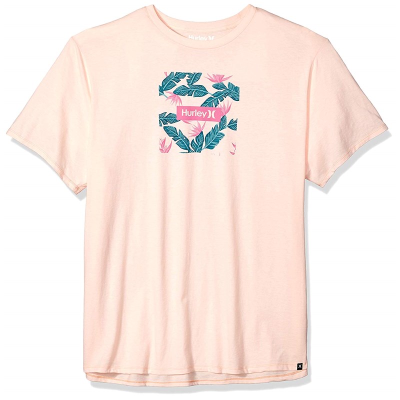 Hurley Mens Premium Floral Logo Tshirt 