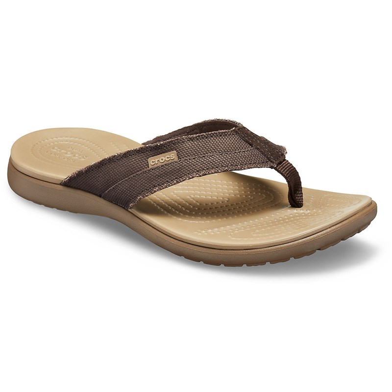 Crocs men's santa hot sale cruz canvas flip