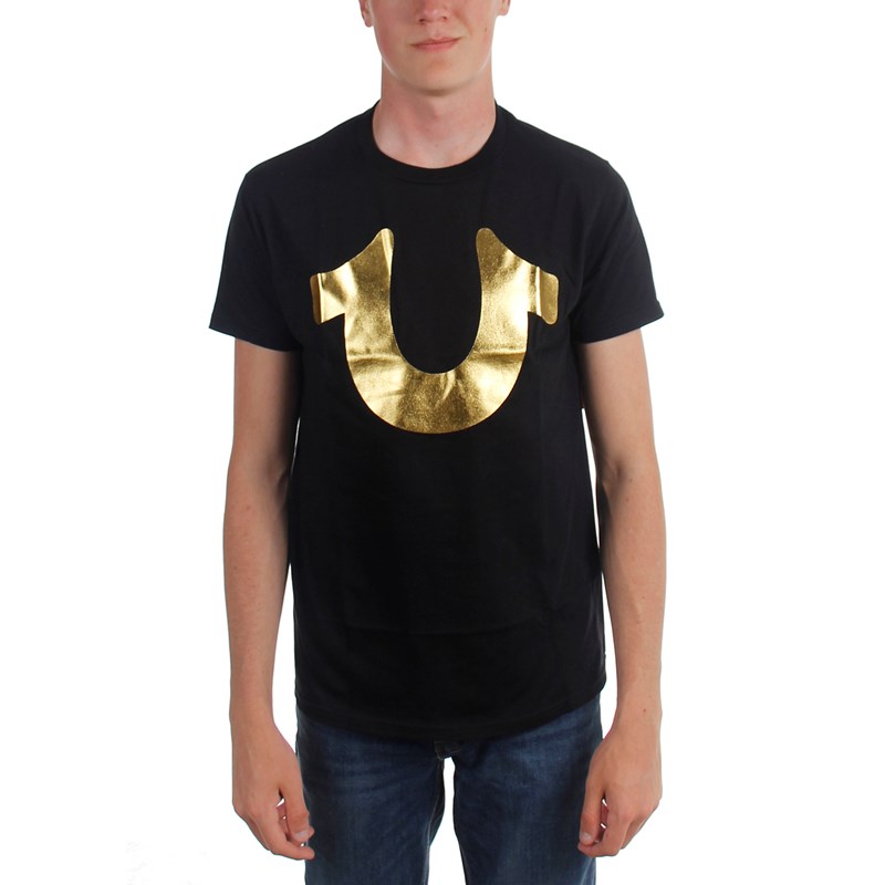 True Religion - Mens Gold Horseshoe T-Shirt